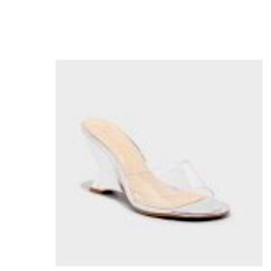 Chessy wedge heels- silver. Worn once